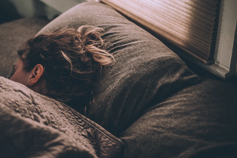 Woman taking a nap