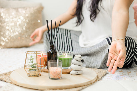 Woman meditating