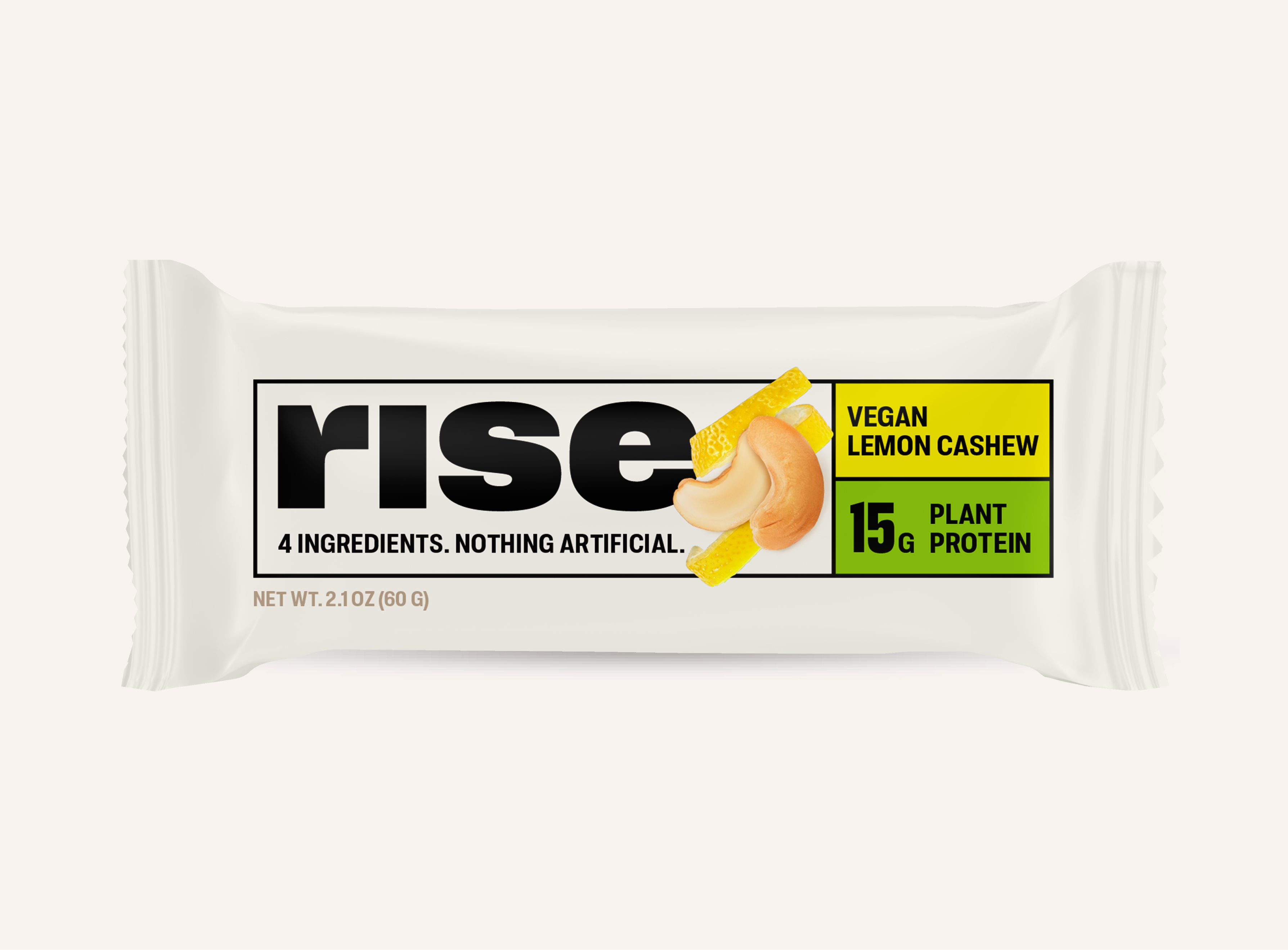 Lemon Cashew Protein Bars (12 pack) | 15g Pea Protein Rise Bar Lemon Cashew Protein Bars (12 pack) | 15g Pea Protein Rise Bar