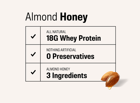 Almond Honey Protein Bars (12 pack)