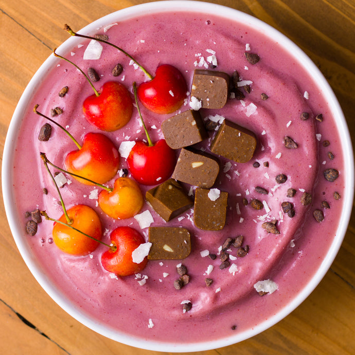 Chocolatey Coconut Cherry Smoothie Bowl