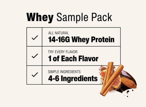 Whey Protein Bar Sampler (4 pack)
