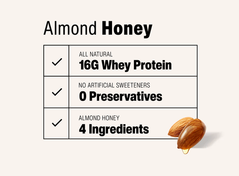 Almond Honey Protein Bars (12 pack)