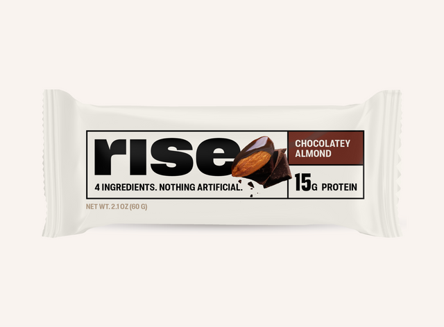 Chocolatey Almond Protein Bar (12 pack) | 16g Protein – Rise Bar