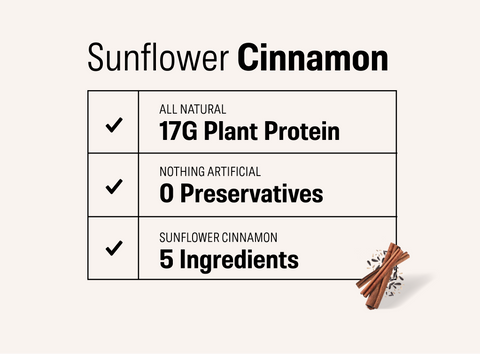 Sunflower Cinnamon Protein Bars (12 pack)